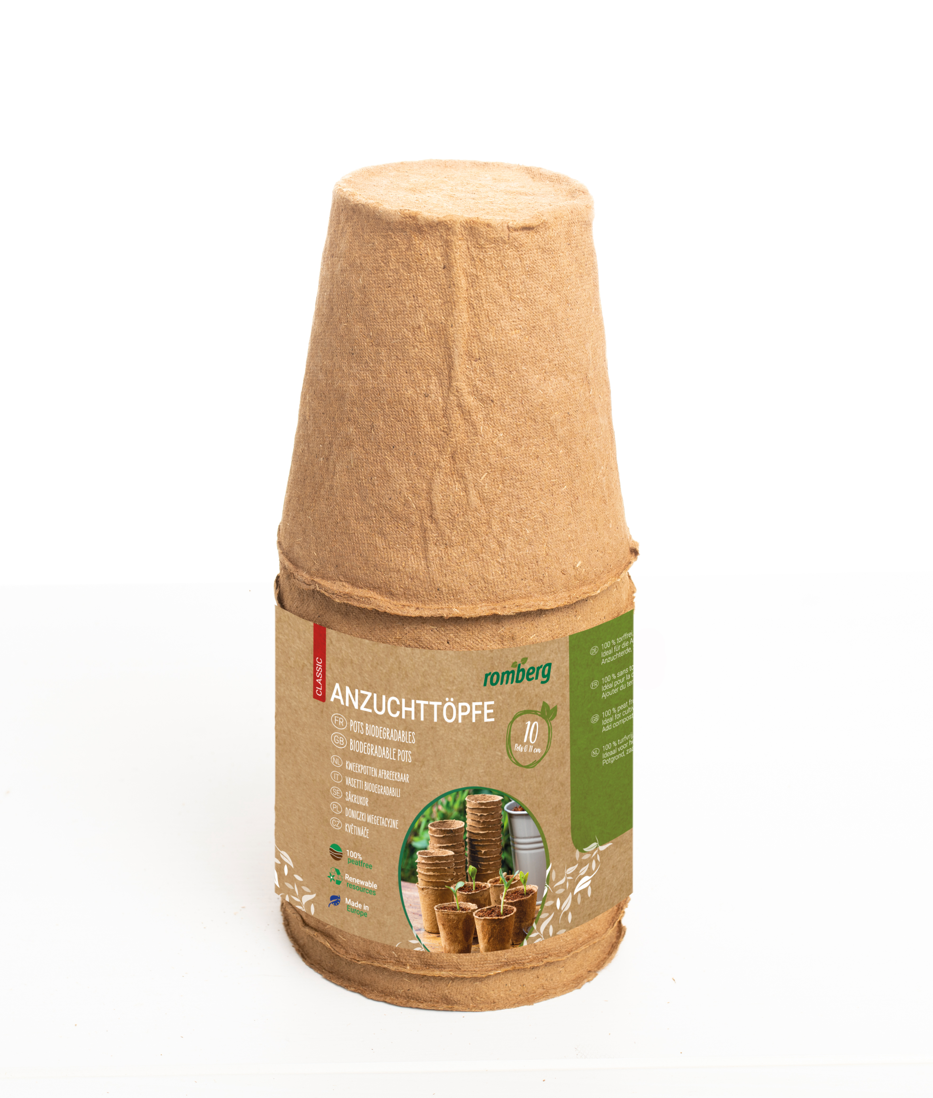 10 Anzuchttöpfe 11 cm Ø rund