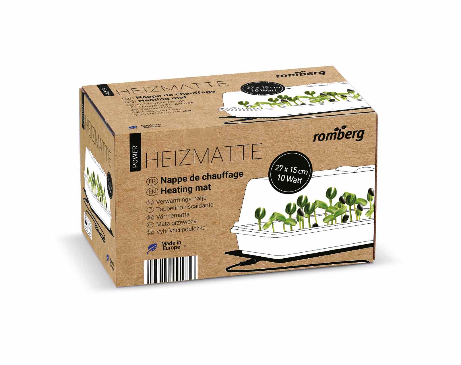 Heizmatte S 27 x 15 cm 10 Watt